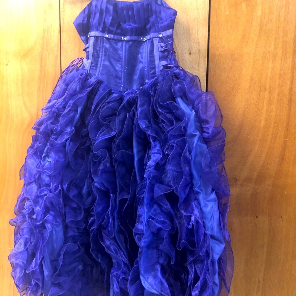 Size 8 girls purple pageant dress
